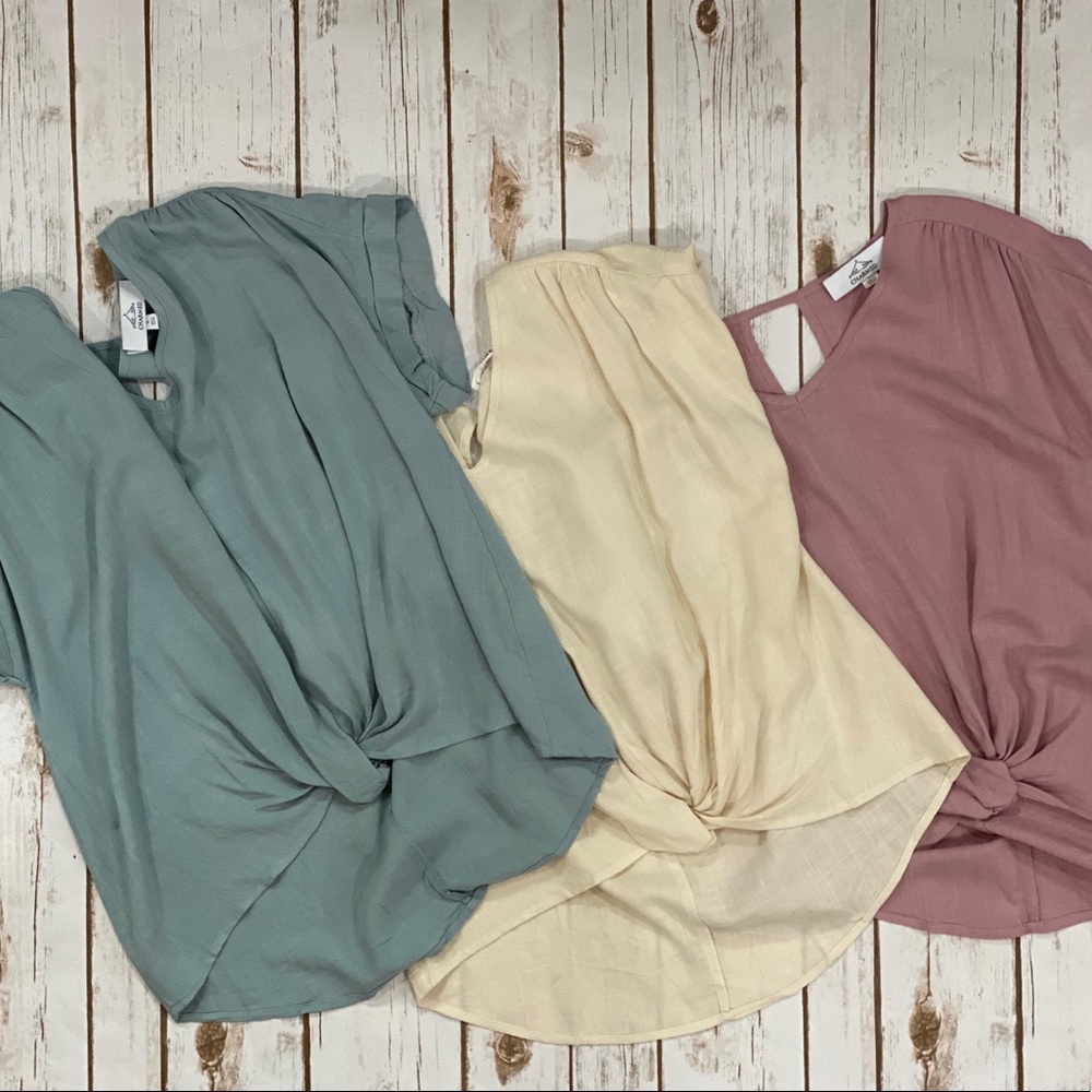 NEW Maxie Knot Front Tops